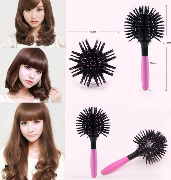 

wholesale- new 2017 magic round hair extension brushes comb salon styling detangling hairbrush, Silver
