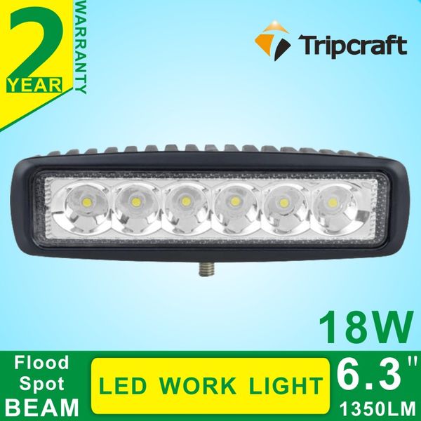 

6-дюймовый тонкий 18w 6x3w светодиодный световой прожектор atv 4x4 внедорожный светильник ip67 противотуманная фара 4wd грузовой автомобиль