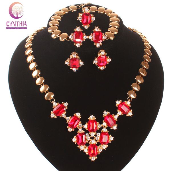 

2020 indian jewelry new arrival statement necklace earrings african jewelry necklace earrings for women, Black