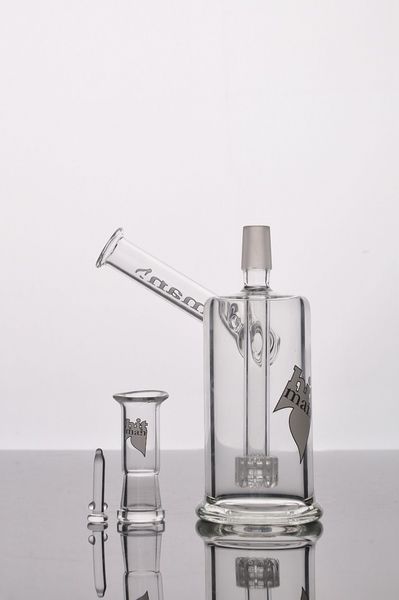 berauschende Hitman Glasbongs mit Birdcage Wasserpfeifen Recycler Schrägarm Ölplattformen Becherbong Glasbongs kostenlos