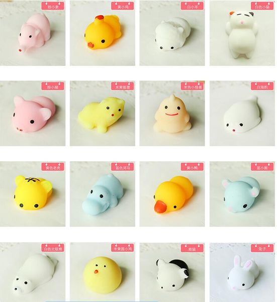 

novelty toys antistress ball mini squeeze toy squishy cat cute kawaii doll squeeze stretchy animal healing stress vent toys dhl