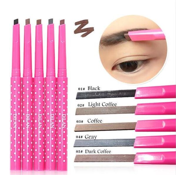 

women ladies waterproof longlasting brown eyebrow pencil brow eye liner pen makeup cosmetic beauty tools maquillage 5 colors