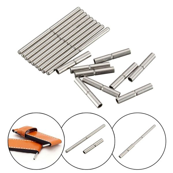 

wholesale-brand new 10pcs 8mm-27mm tube and pins for watchband strap watch repair tool stainless steel for watchmaker