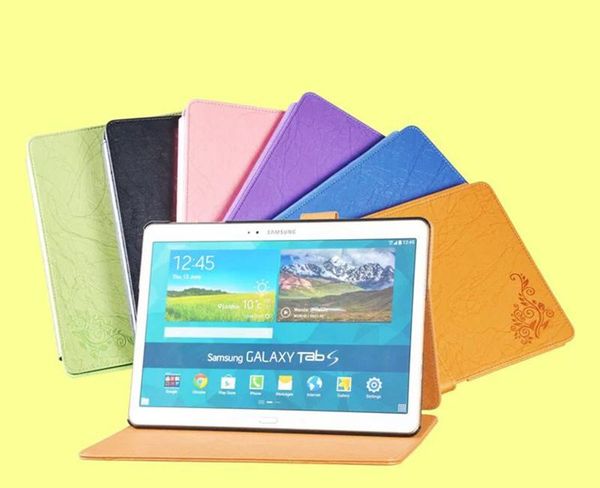 

Роскошный цветок печати PU кожаный чехол для Samsung Galaxy Tab S 10.5 T800 T805C Tablet Case + защитная