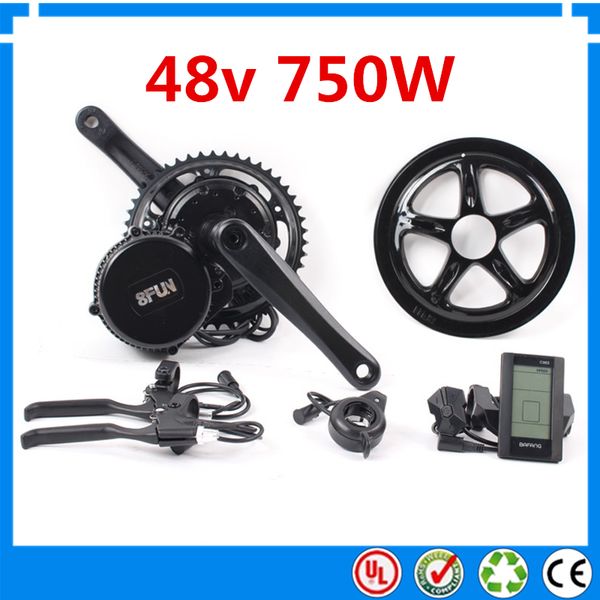 

bafang bbs02 48v 750w ebike motor with c965 lcd 8fun mid drive electric bike conversion kits