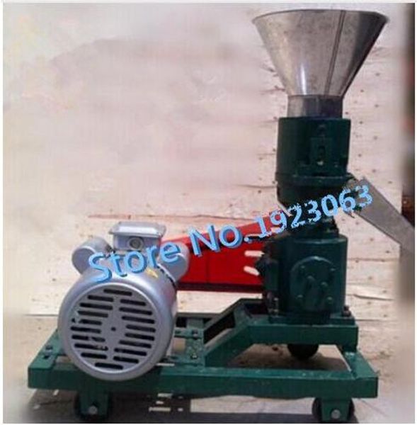 Máquina do moinho do pellet do modelo 3KW 120, máquina do moinho do pellet do alimento com motor