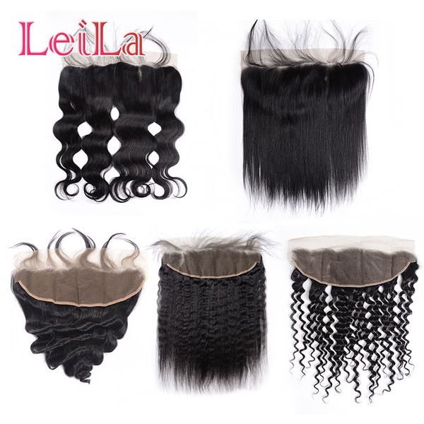 

human hair brazilian malaysian peruvian indian 13x4 lace frontal pre plucked baby hair body wave loose wave deep wave straight hair kinky, Black;brown