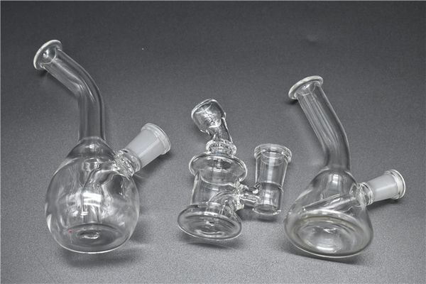 10mm 14mm Female Mini Glass Oil Rigs Bongs Water Pipes Thick Pyrex Recycler Heady Breaker Bong Pipes Clear Oil Rig