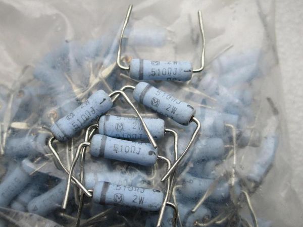 

japan matsushita fever amplifier metal film resistor 2w510j copper feet
