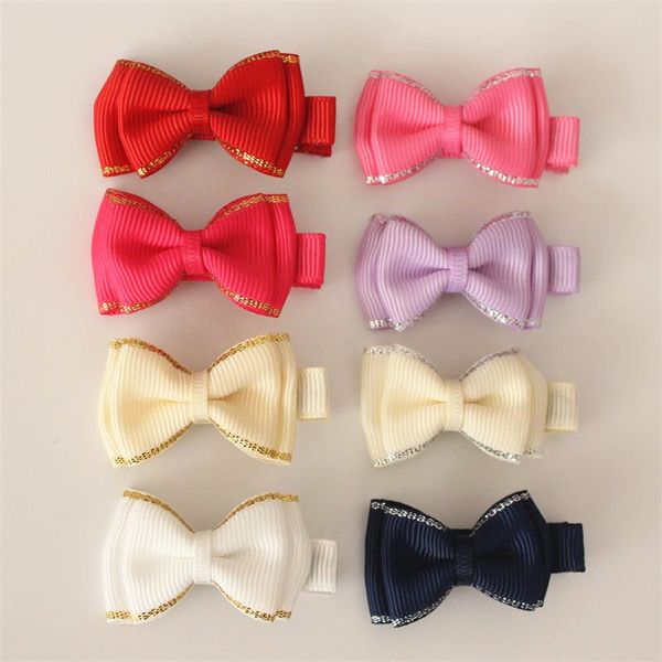 New 80pcs Chegada / lot Bow Ribbon jacaré bowknot doce Bebés Meninas Hairpin tamanho mini grampos de cabelo para miúdos bonitos Crianças Headwear