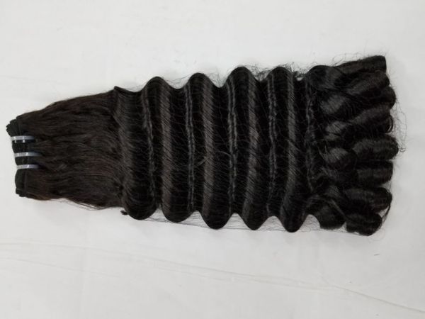 

Brazilian Human Hair Weaves Aunty Funmi Double Drawn Unprocessed Virgin Human Hair Extensions Funmi Hair Natural Black Color Nigeria Fashion