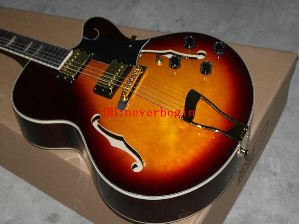 Toptan Gitar aletleri Sunburst Klasik L-5 Caz Elektro Gitar Yüksek Kalite