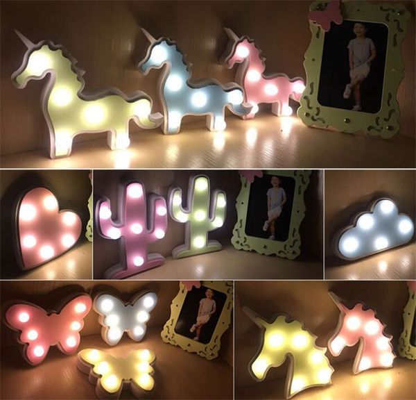 LED GECE IŞIK MASA LAMBA KARIŞAK LAMBA UNICORN FLAMINGO PERYA LAMP DIŞ GARLAK Noel Ev Partisi Romantik Dekorasyon