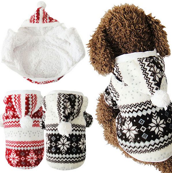 

winter warm pet dog clothes apparel cozy snowflake dos costume clothing jacket teddy hoodie coat soft jumpsuit for chrismas