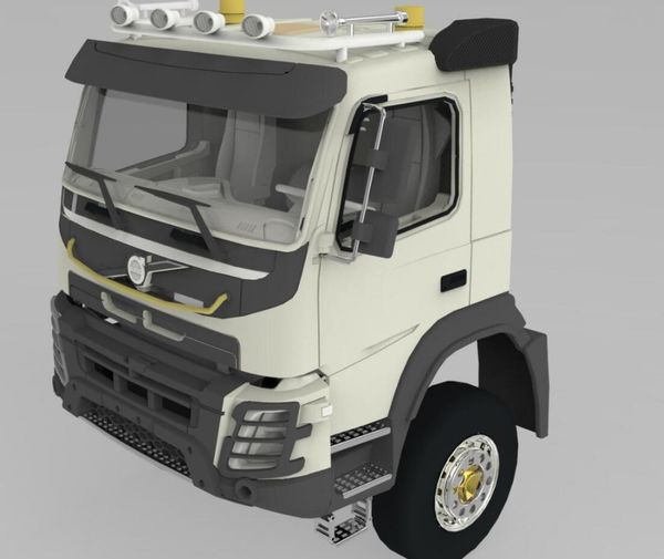 

rc car 1/14 tamiya 1/14 model fmx truck cab assembly