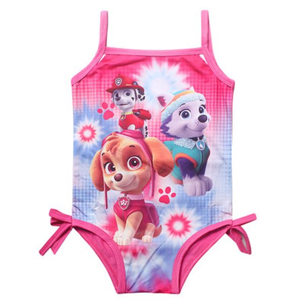 

wholesale- girl kids swimsuit cartoon bathing suit print children swimwear bikini tankini baby girl summer swimming costume cu934913, White;black