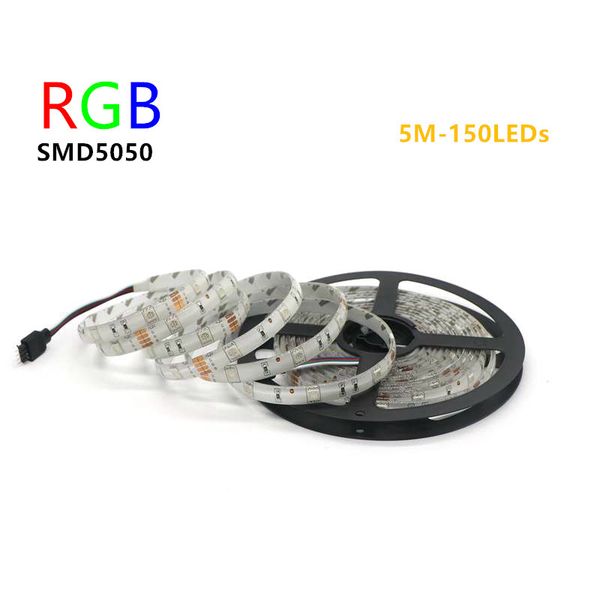 

Высокое качество RGB светодиодные ленты 5050 5М 150leds 12В водить 30led/м гибкие Тирас свет