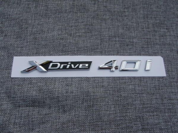 XDrive 40i Lettera Numero Tronco Posteriore Lettere Emblema Adesivo Decalcomania per BMW X5 X6