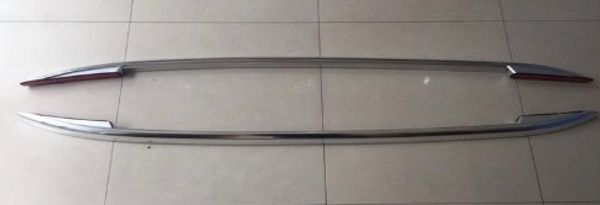 

silver roof rails rack side bars decoration trim cover for porsche cayenne 11-16