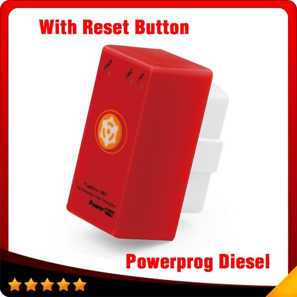 

2016 Reset NitroOBD2 Chip Tuning Box Nitro OBD2 Powerprog Plug and Drive OBD2 Chip Tuning Works For Diesel Retail Box Power Prog