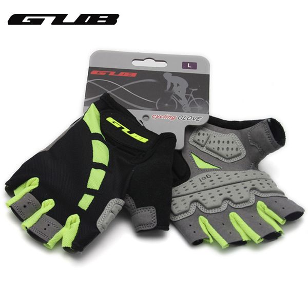 

anti -slip cycling gloves gel padding bike gloves sports half finger gloves mtb bicycle equipment size s -xl, Black