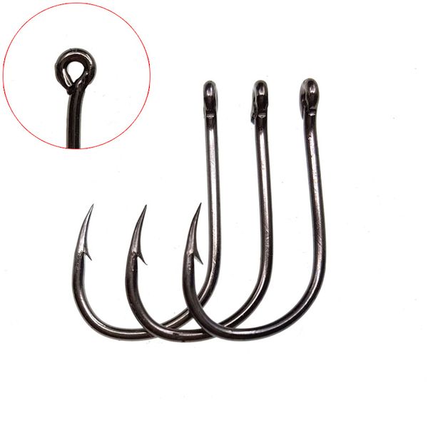 

1000pcs 6#-15# Ise Hook High Carbon Steel With Hole Barbed Hooks Fishing Hooks Fishhooks Pesca Carp Fishing Tackle Accessories