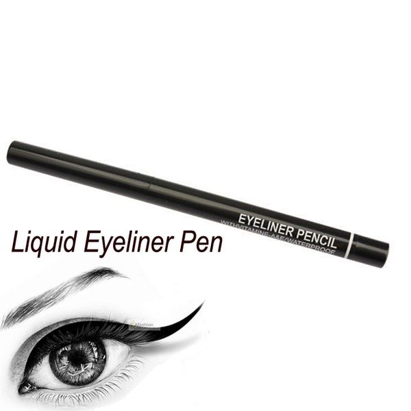 Wasserdichter Eyeliner-Augenbrauenstift, kosmetisches Make-up-Werkzeug, automatisch einziehbar, rotierend, Schwarz, Braun