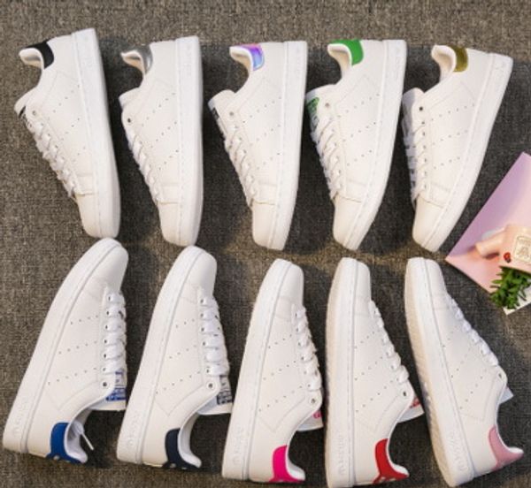 

2020 women men new stan shoes fashion smith sneakers casual leather sport running shoes size 36-44, Black