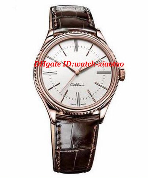 Brand New Relógios De Luxo 39mm Tempo 50505 50509 18 k Everose Ouro Mostrador Preto Automático Mens Watch Mens Watch Relógios