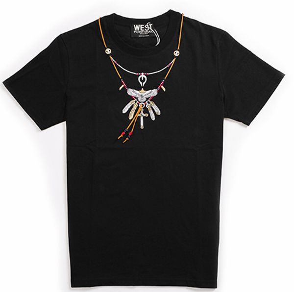 

2017 ummer new ell fa hion brand men ca ual tee men hort leeve colpu eagle necklace embroidery t hirt ca ual fa hion t hi