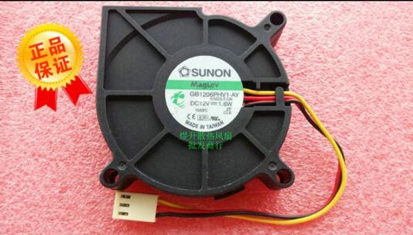 

Оригинальный SUNON 6015 DC12V 1.6W 6CM GB1206PHV1-AY 3-полосный турбонадувный вентилятор