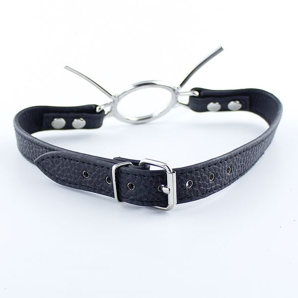 

slave oral steel gag stainless fetish leather cbt mouth bondage gear ring for spider fantasy games open toy oaafd