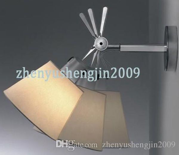 

modern wall lamp fabric shade metal body wall light head adjustable wall sconce nordic design wall lighting