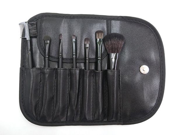 

Black Color 7pcs/Set Foundation Makeup Brushes Eyeshadow Powder Eyebrow Eyeliner Make Up Brush Set Professional Cosmetic Brush Tools Kits