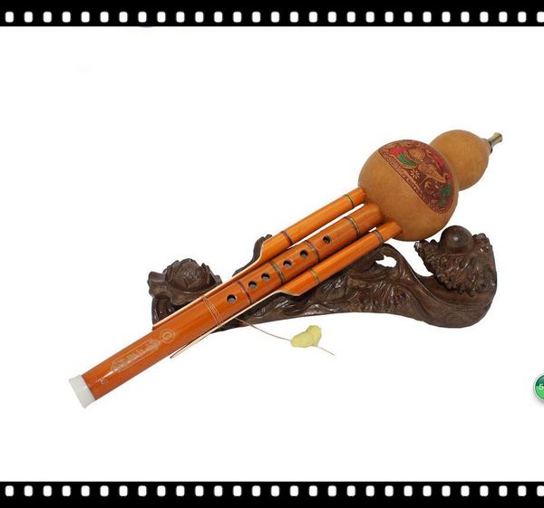 

2016 новая распродажа бесплатная доставка c tune унисекс оранжевый 6 отверстий hulusi packtong tube разборная бутылка тыквы шелк