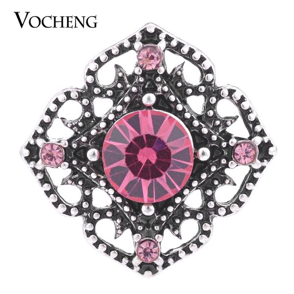 

NOOSA Ginger Snap 4 Colors Vintage Metal Button 18mm Hollow out Snap Jewelry VOCHENG Vn-1147