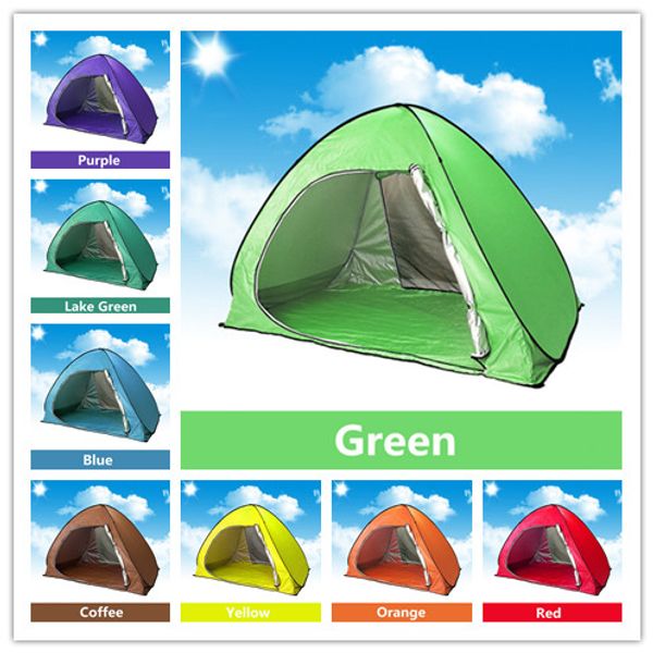 

summer tent family tents for camping quick automatic opening tents outdoors uv protection spf 50+ tent for beach travel lawn 2-3 people