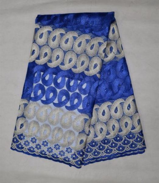 

african french lace fabric new design with in 5 yards, Black;white