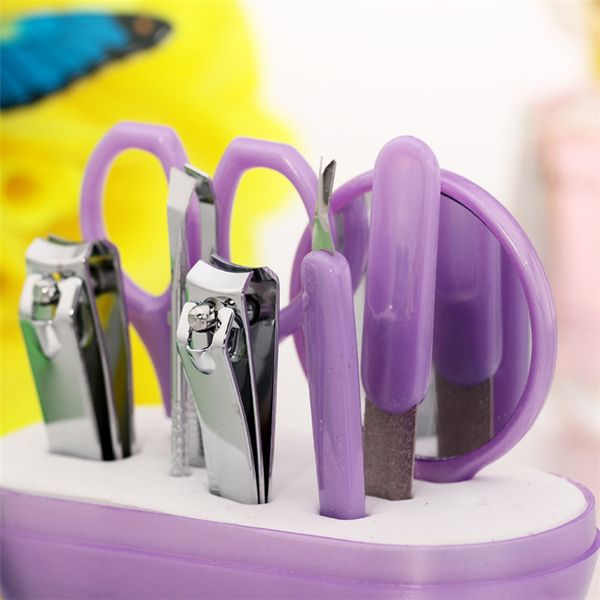 

2016 new apple shape manicure set nail care set all-round nail scissors manicure tool manicure kit 8pcs/set nail art salon kits 2916-1