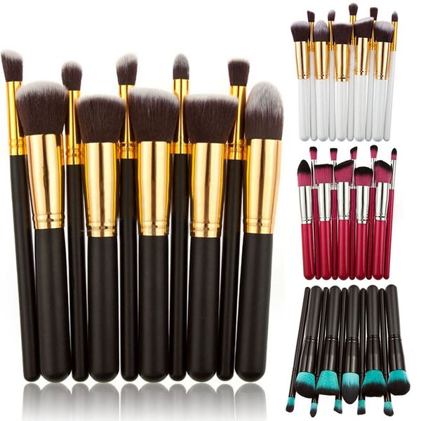

new cosmetic makeup brushes set foundation powder eyeshadow eyeliner lip brush makeup brushes beauty tools 10pcs/set wx-b05
