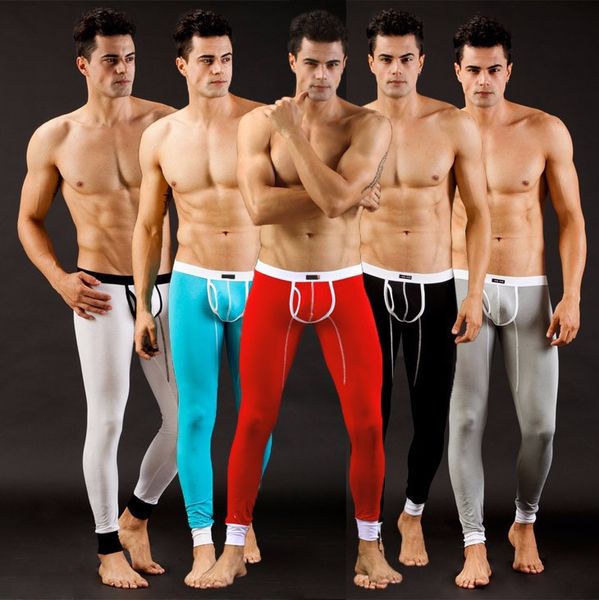 

modal long johns pants colorful wj brand lucky john pants autumn or winter warm-wear thermal underwear 5 colors #3002ck, Black