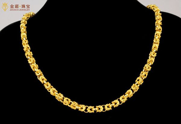 

Быстрая бесплатная доставка штраф 24 к золотые ювелирные изделия золото ожерелье