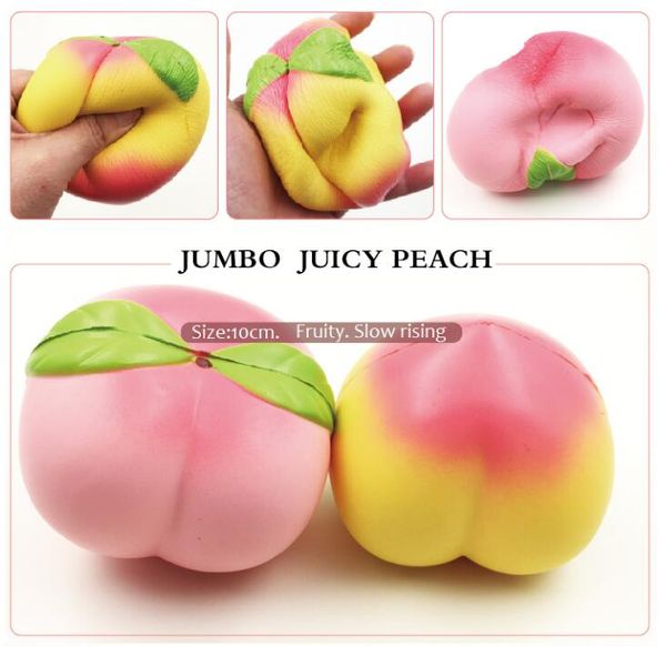 new jumbo kawaii squishy slow rising peach pendant phone straps cute squish...