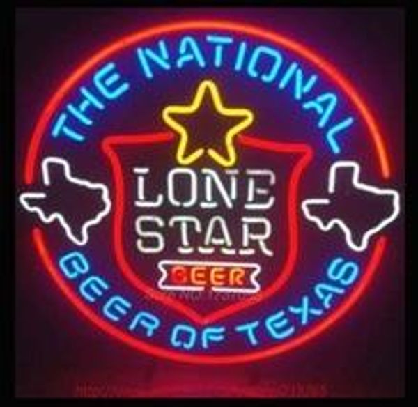 

lone star glass neon light пивной бар pub light знак 19 "x15