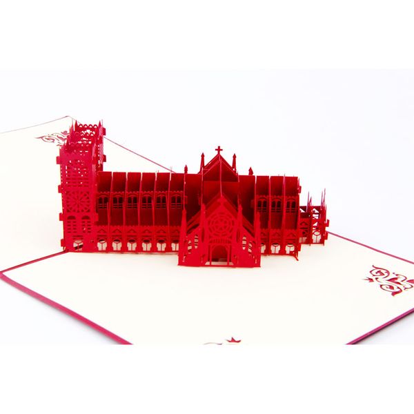 

weiss church 3d pop up gift & greeting 3d blessing cards handmade paper silhoue & creative happy birthday cards christmas cards