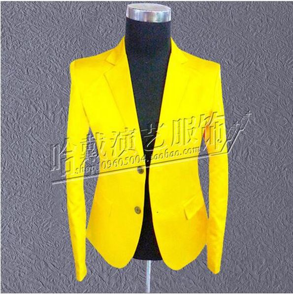 

men's cultivate one's morality personality costumes nightclub singer star stage performance clothing color suit jacket/s - 5 xl, Black;red