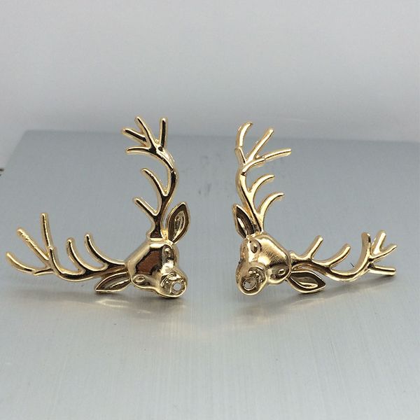 Fashion Christmas Elk Cerf Cristal Broche Broche Homme Costume Bijoux