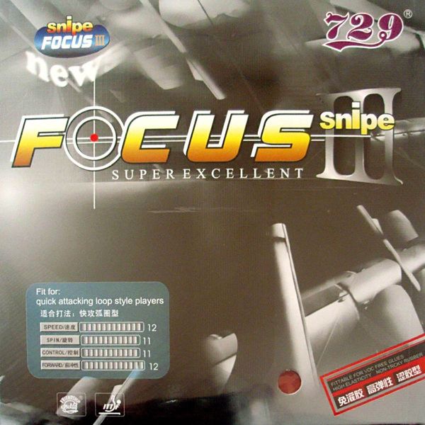 

wholesale-ritc 729 friendship focus iii (focus3) snipe pips-in table tennis / pingpong rubber with sponge
