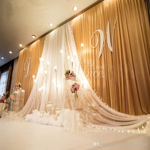 

3 6m wide wag of backdrop valance wedding tyli t backdrop wag party curtain celebration tage performance background atin drape wall