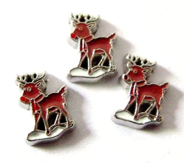 

New Design FC324 floating locket charms 10pcs Deer for floating living locket as gift wholesales free shipping